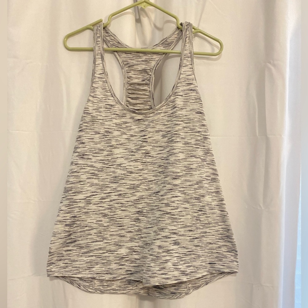 Lululemon grey and white tank top